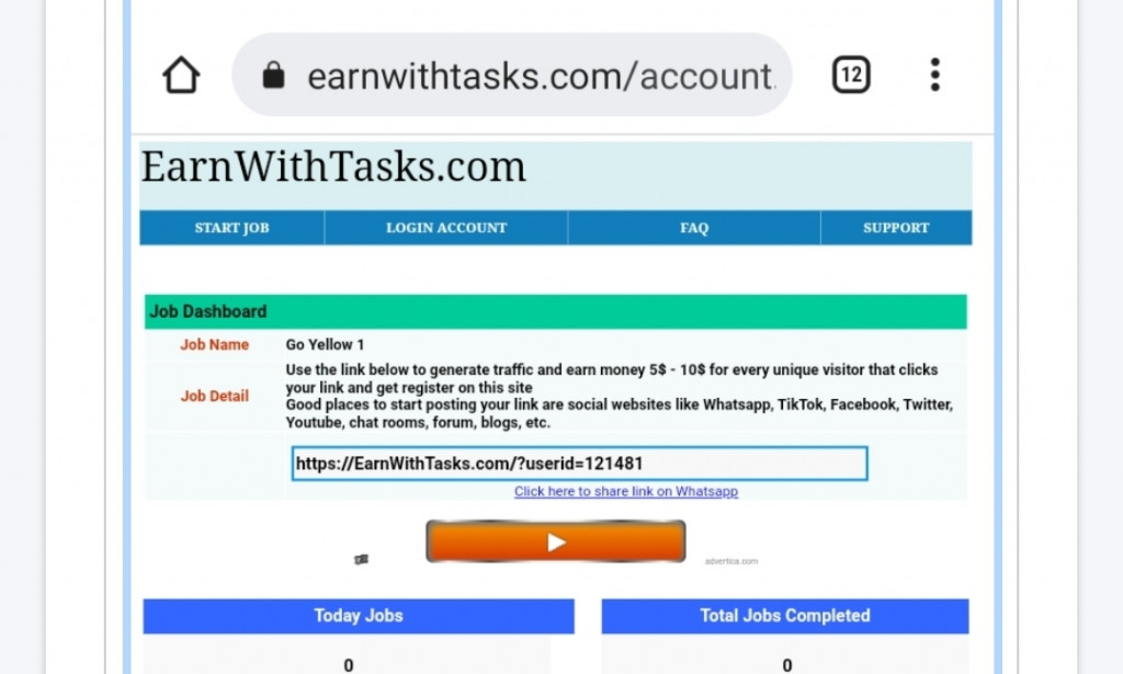 IS EARNWITHTASKS.COM LEGIT OR SCAM?AN HONEST REVIEW