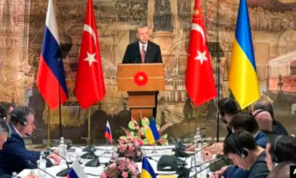 Start of Face-to-Face Meeting between Putin and Zelensky.