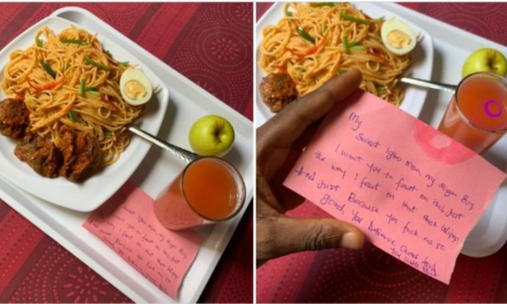 Wife Material!!! Lady Prepares Good Expensive Meal For Her Boyfriend To Thank Him For Good S€x