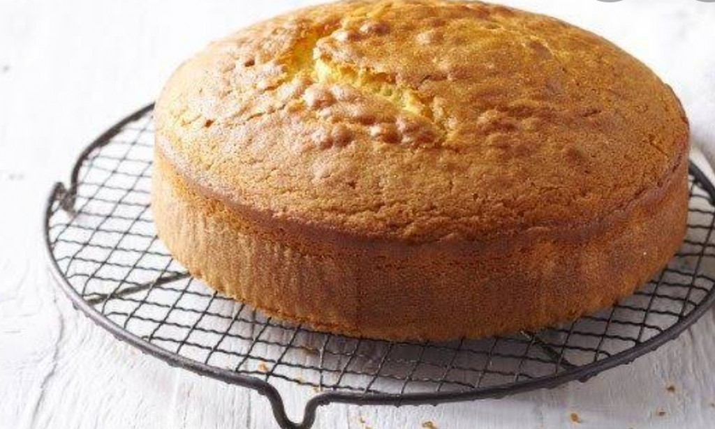 Basic vanilla cake preparation using read available ingredients.