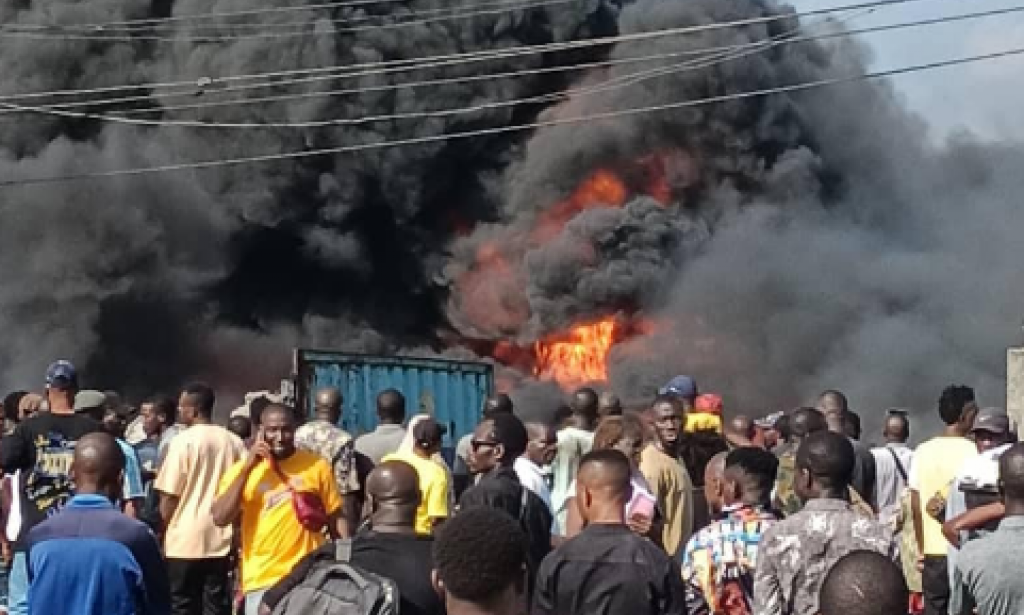 Gas explosion rocks Apapa Lagos