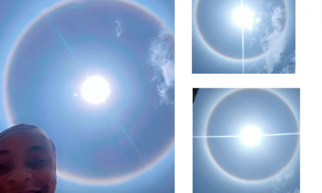 Ring Sun 🌞 Surfaces in Akure Ondo state halo Sun
