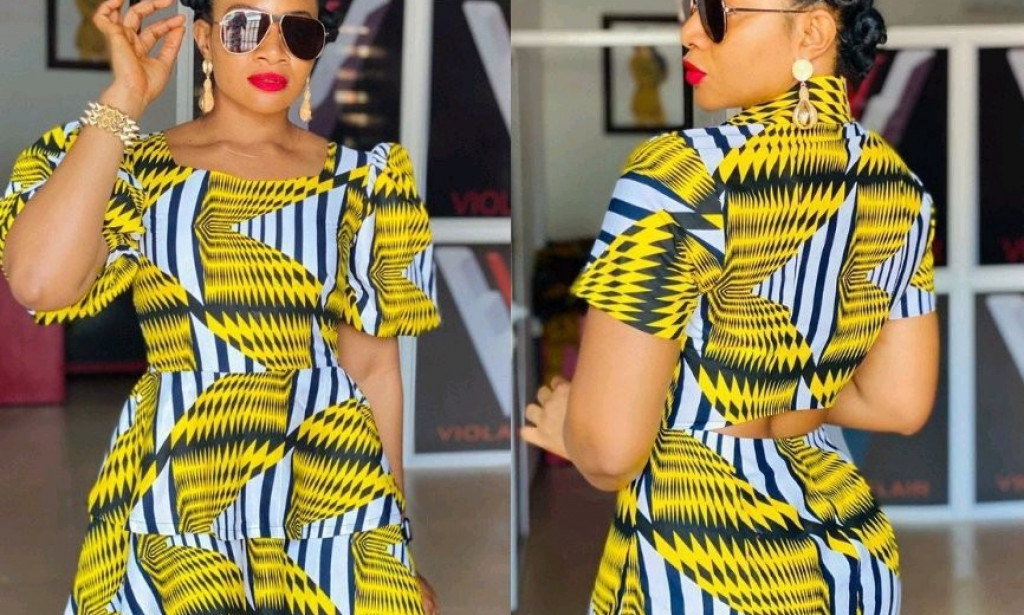 Latest Ankara Short Gown Styles for ladies In Nigeria And Ghana