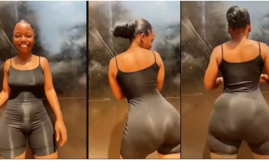 Na Water Full This One"- Girl With a Large Slappy Bombom Shakes It On the web (Video)