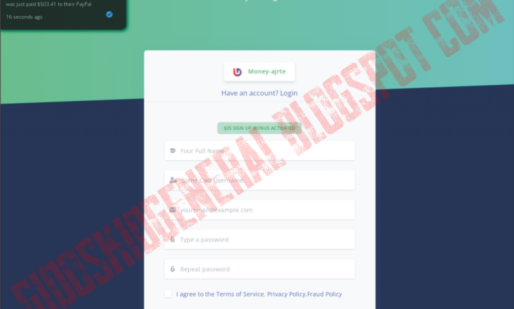 MONEY-AJRTE.AUTOS REVIEW LOGIN SIGN UP SCAM OR LEGIT