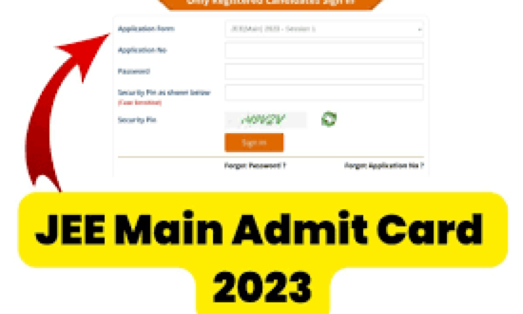 JEE Mains Admit Card 2023