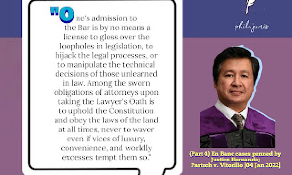 (Part 4) En Banc cases penned by Justice Hernando; Partsch v. Vitorillo [04 Jan 2022]