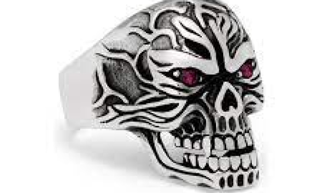 Illuminati Personalized Skull Lion Sterling Silver and Gold Finger Rings For Men