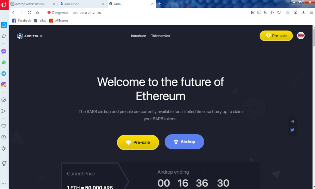 Airdrop.arbitram.io review. Is Airdrop.arbitram.io legit or scam?