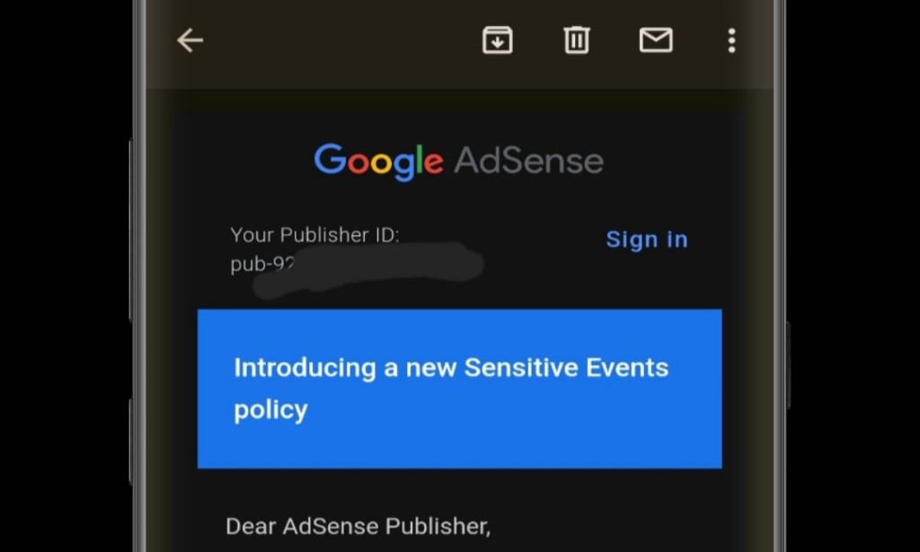 Google AdSense Enhances Content Standards: Introducing the Sensitive Events Policy