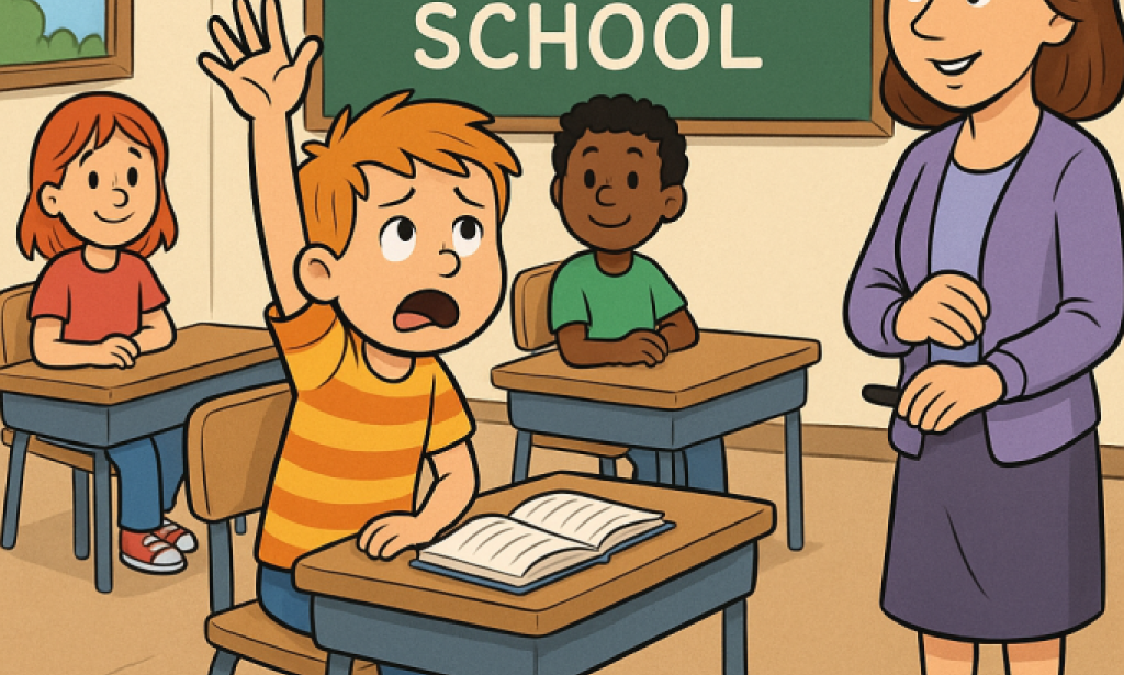 Billy was excited about his first day at school.