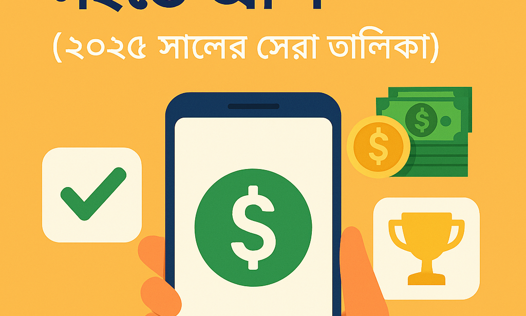 💰📱মোবাইল দিয়ে আয় করার ৩টি সহজ অ্যাপ (২০২৫ সালের সেরা তালিকা)💶✅️