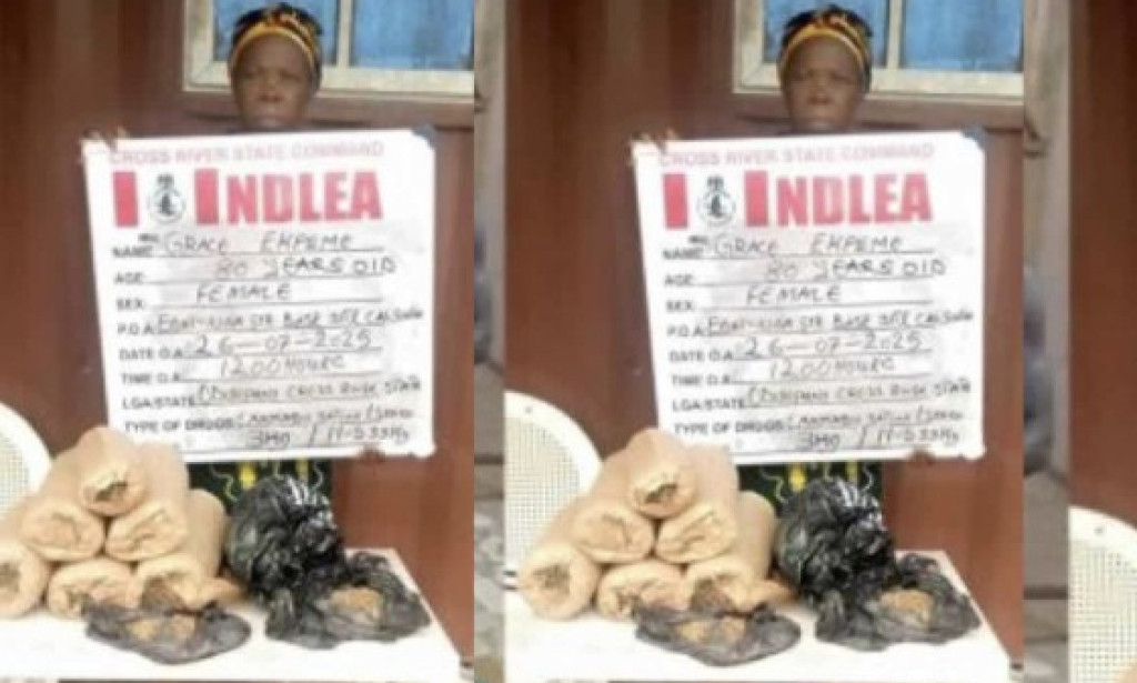 80 year old woman arrested in possession of drugs neatly tucked into bean pudding