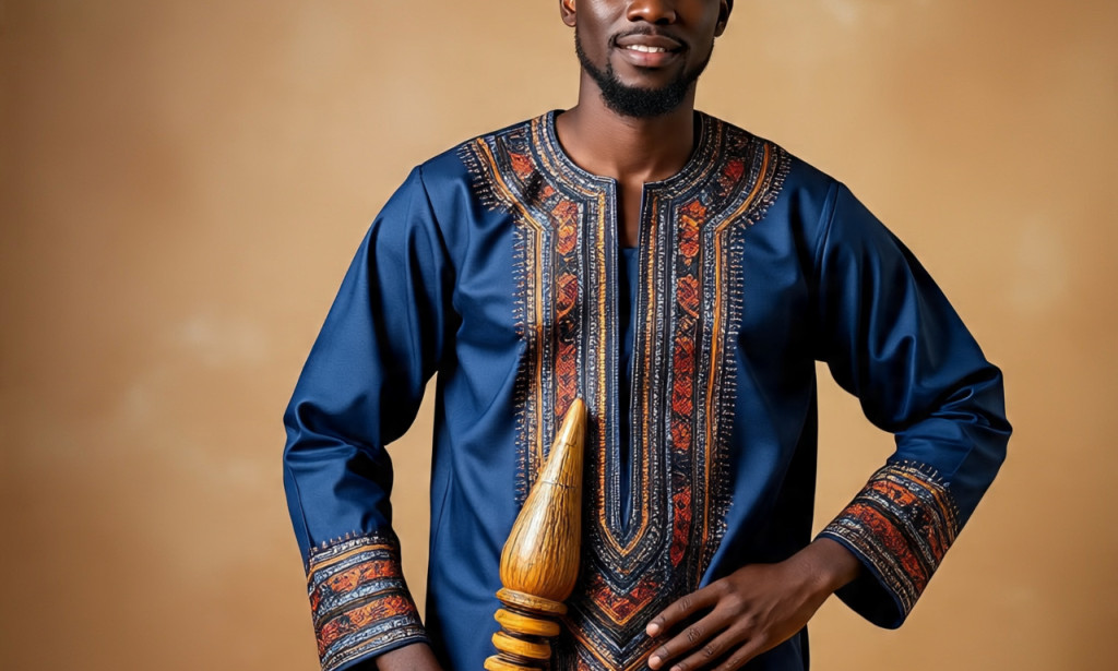 How to Sew a Male “Danshiki” (Up and Down)