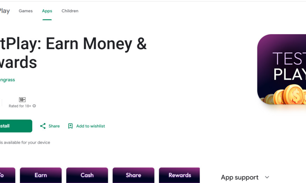 Test play – earn money and rewards App Review: Scam or Legit?