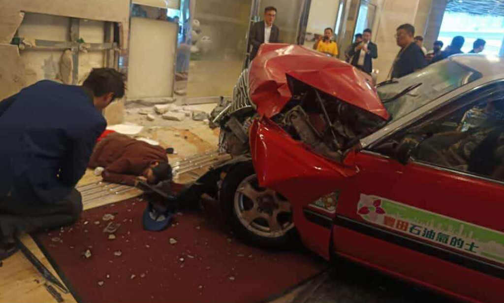 August 5, remyl matignas being hit by red taxi outside Nina hotel secret