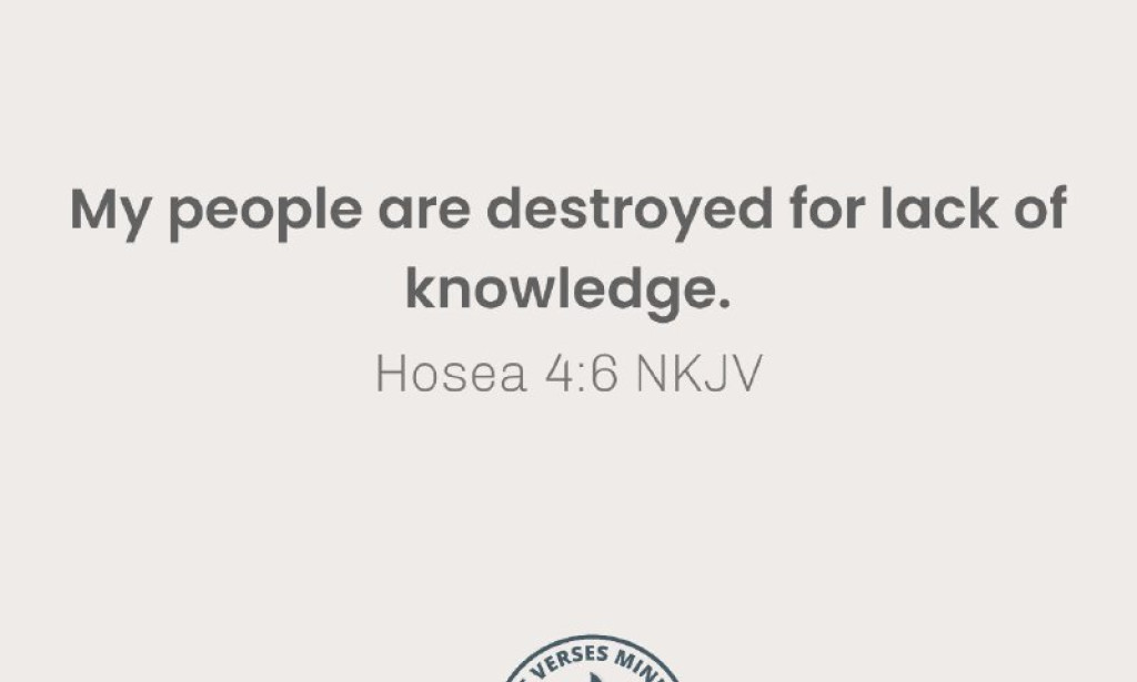 THE KNOWLEDGE THAT CASTS OUT FEAR