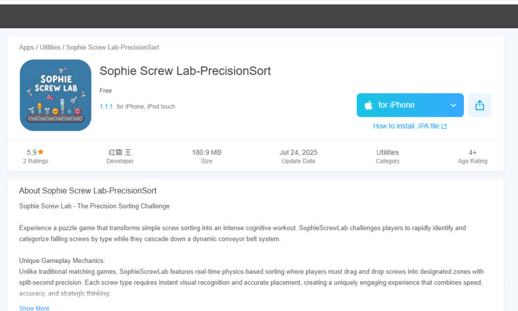 SophieScrewLab Review – Is This Flower Screw Game a Scam or Legit?