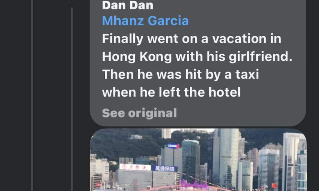 REMYL MATIGNAS : WAS IT BECAUSE HE WAS LOOKING ON HIS CELLULAR PHONE SO HE DECEASED?