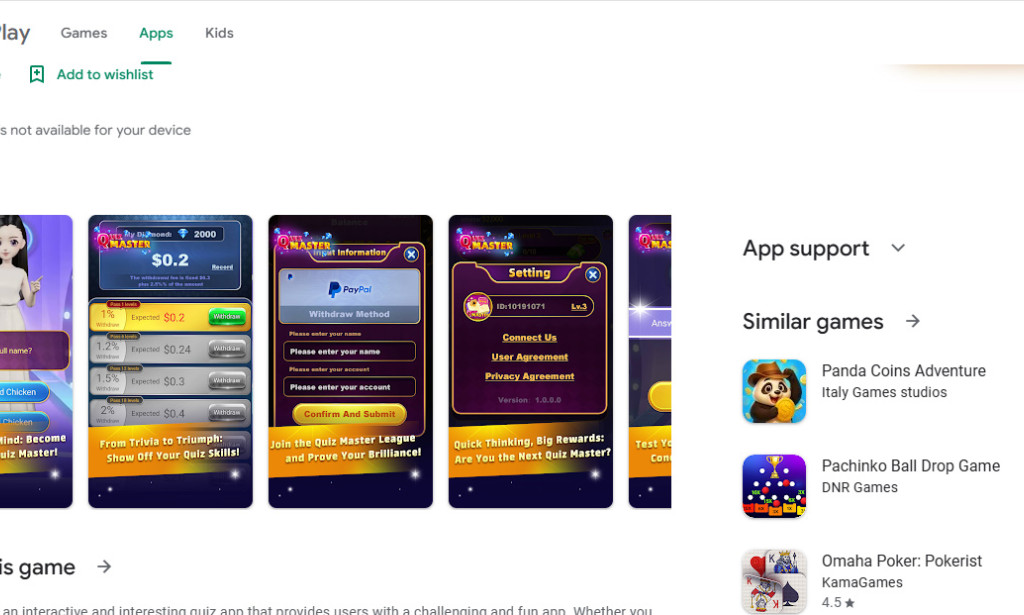 Quiz Master App Review – Fake Cashout & 90% Rule Scam Exposed