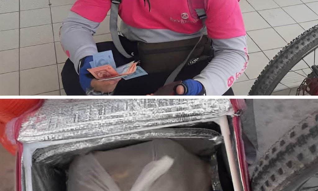 Gas petrol station help a delivery man