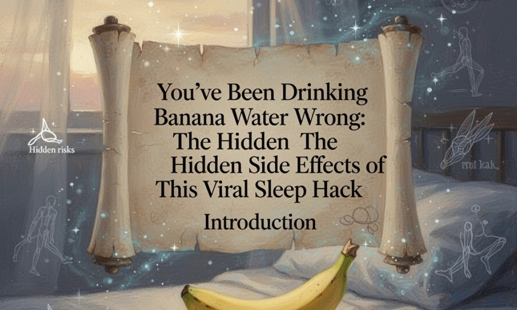 You’ve Been Drinking Banana Water Wrong: The Hidden Side Effects of This Viral Sleep Hack