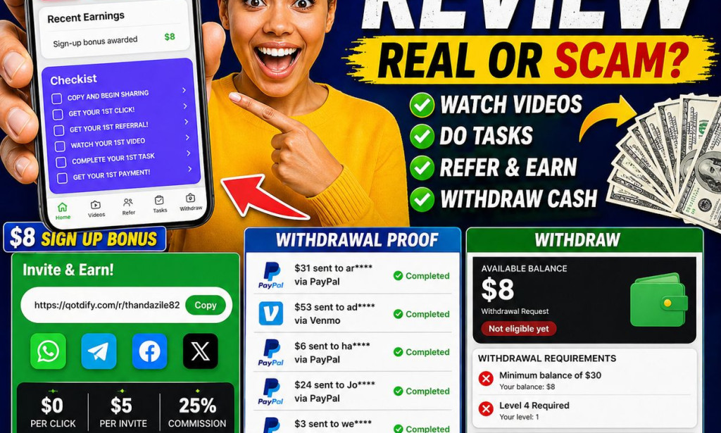 Qotdify Review 2026 – Scam or Legit? WatchRands Withdrawal Proof