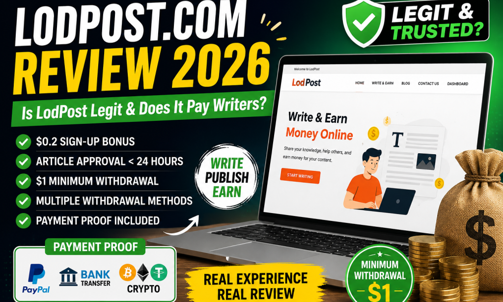 LodPost.com Review 2026: Is LodPost Legit and Does It Pay Writers?
