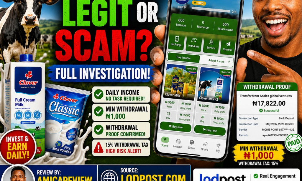 Clover Investment Review 2026 – Legit or Scam? Cloveradoptsacow.com