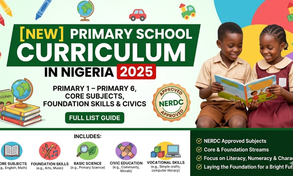 New Primary School Curriculum in Nigeria: Nursery & Primary Subjects (Full List Guide)