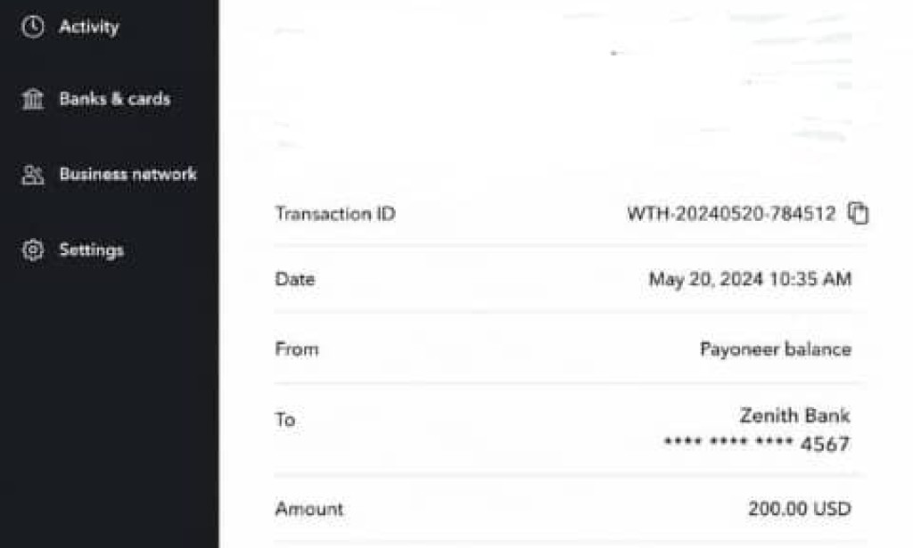 How I Withdrew $200 From Payoneer to My Zenith Bank in 2024 — And Why I’m Back at ₦0 Today