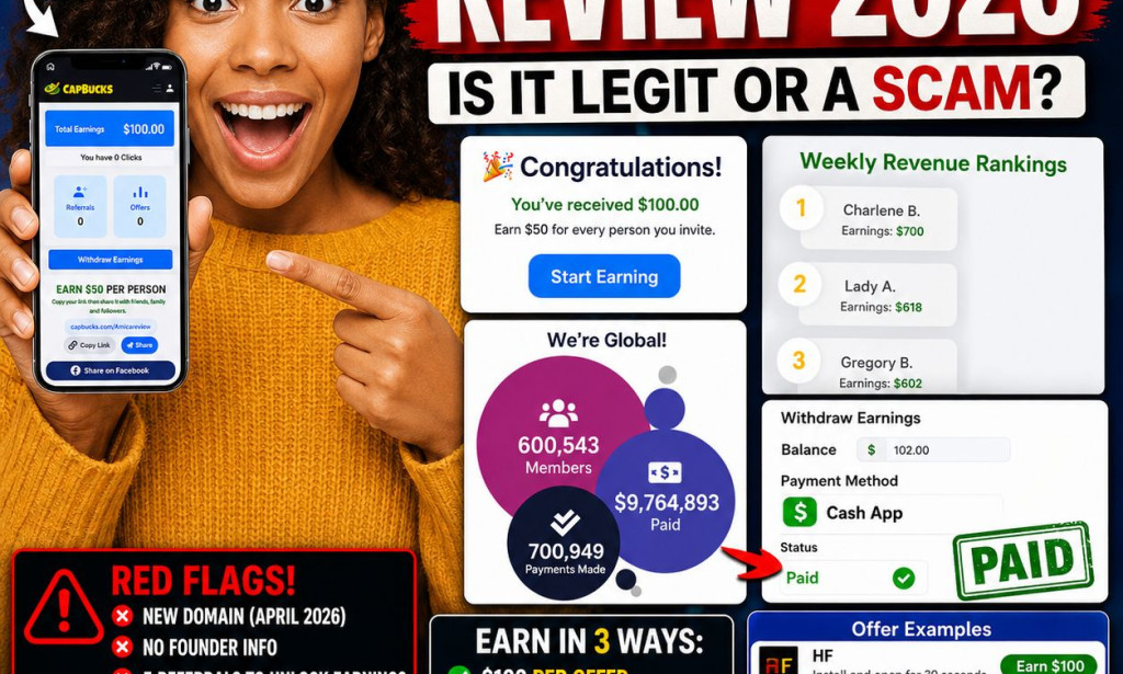 CapBucks.com Review: Legit or Another $100 Sign-Up Bonus Scam?
