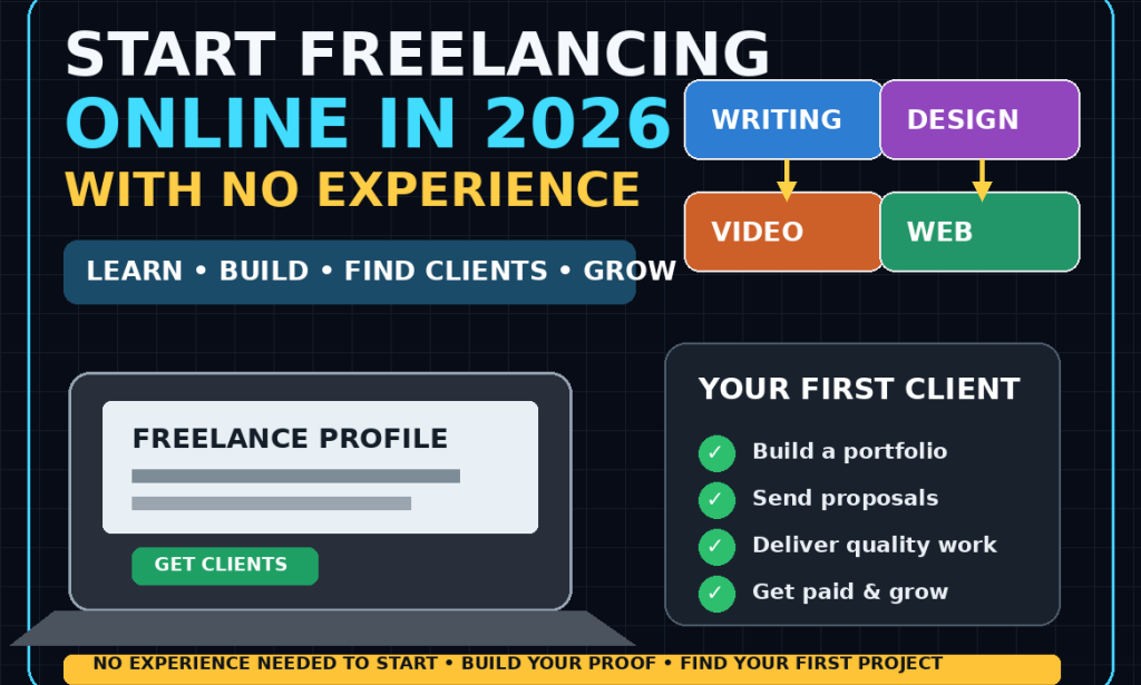 How to Start Freelancing Online in 2026 With No Experience