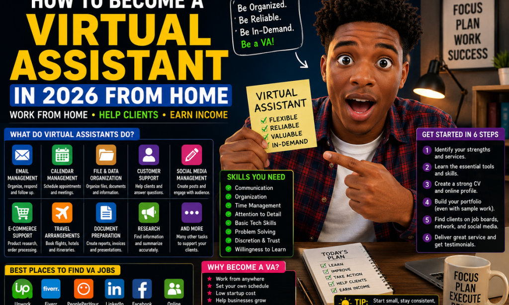 How to Become a Virtual Assistant in 2026 From Home
