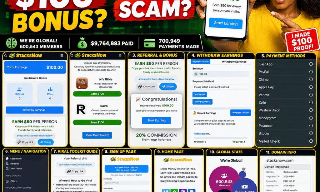 StacksNow Review 2026 – Legit or Scam? $100 Bonus, $50 Referral & Withdrawal