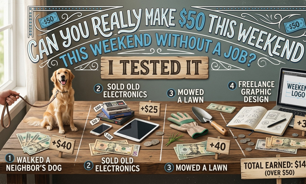 Can You Really Make $50 This Weekend Without a Job? I Tested It