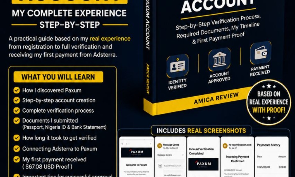 How to Create a Verified Paxum Account: My Real Verification Experience & First Payment