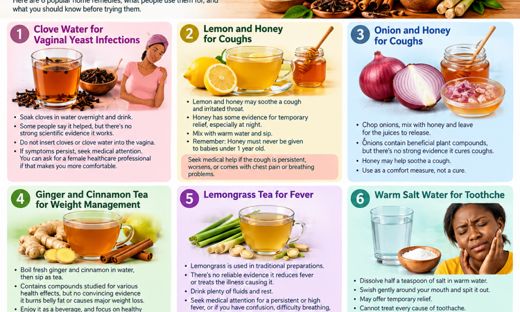 6 Kitchen Ingredients People Use as Home Remedies for Common Health Problems 🌿