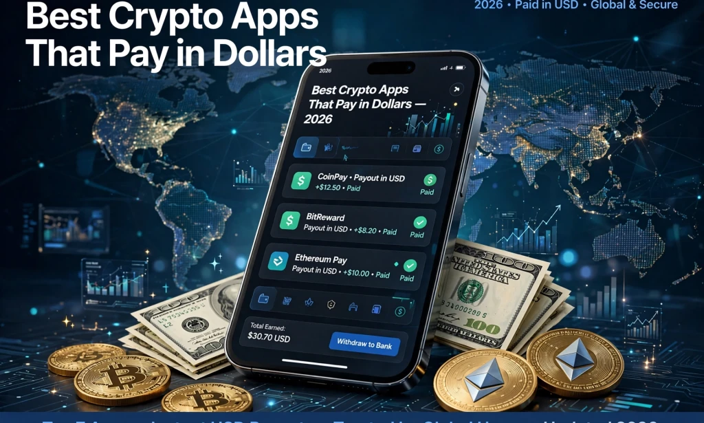 7 Best Crypto Apps That Pay in Dollars (USD) Instantly in 2026 - Legit & Global