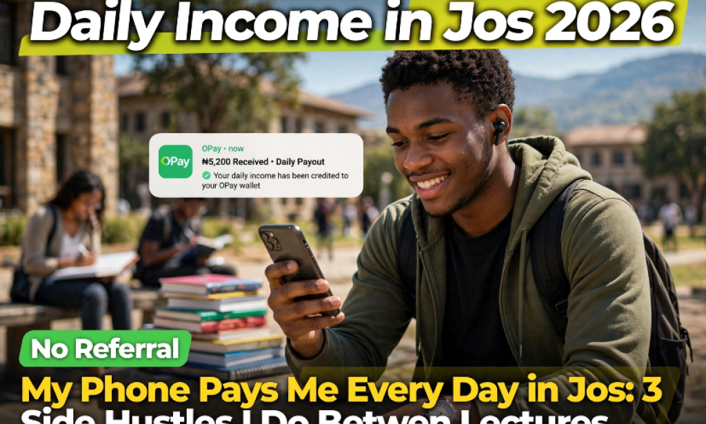 My Phone Pays Me Everyday in Jos : 3 Side Hustles I Do Between Lectures (No Referral)