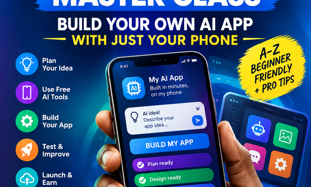 HOW TO BULD YOUR OWN AI  APP USING YOUR SMART PHONE