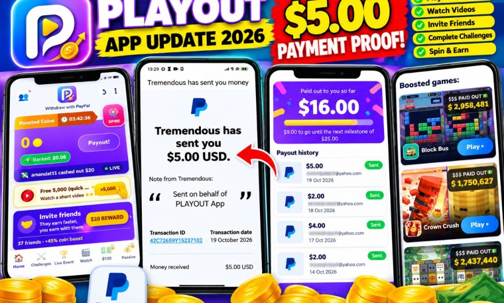 Playout App Review 2026: I Received Another $5 Payment!
