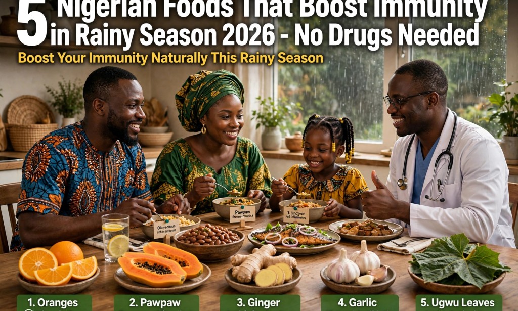 5 Nigerian Foods That Boost Immunity in Rainy Season 2026 - No Drugs Needed