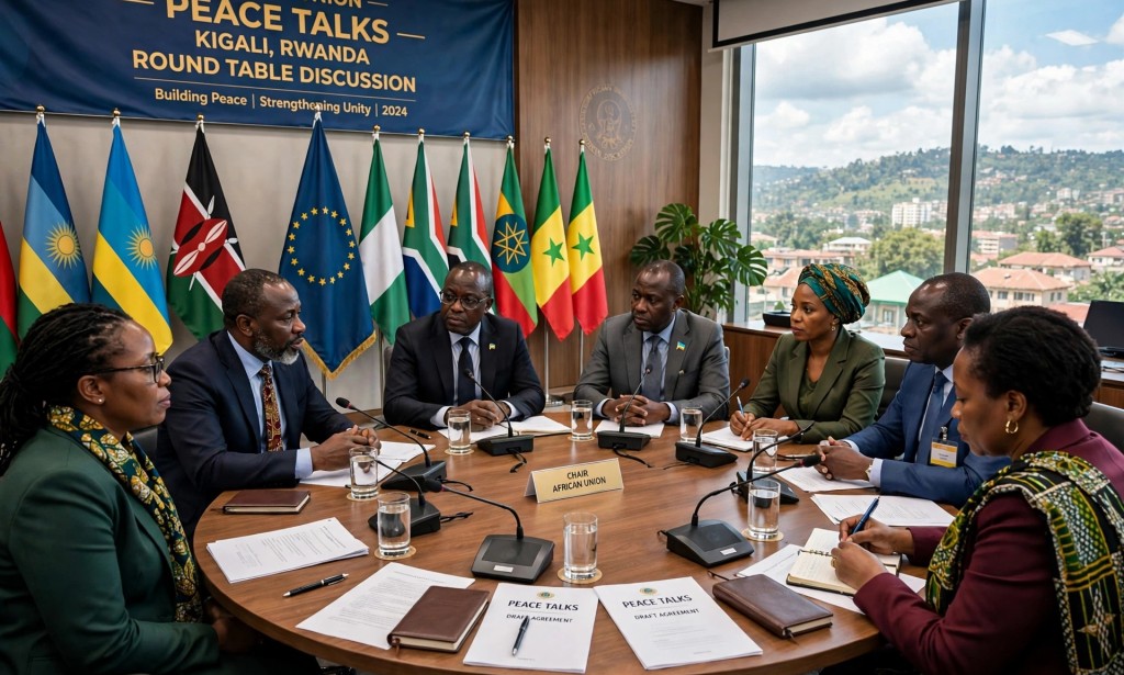 African Union Holds Emergency Kigali Talks As Fighting Continues in Eastern DRC.
