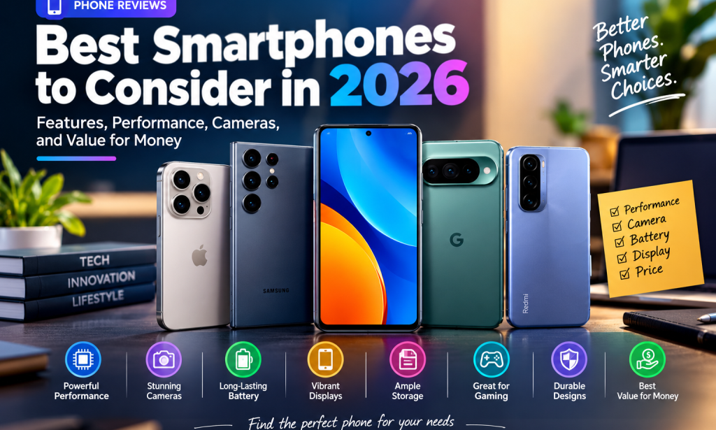 Best Smart Phones To Consider In 2026: Features, Performance, Cameras And Value For Money