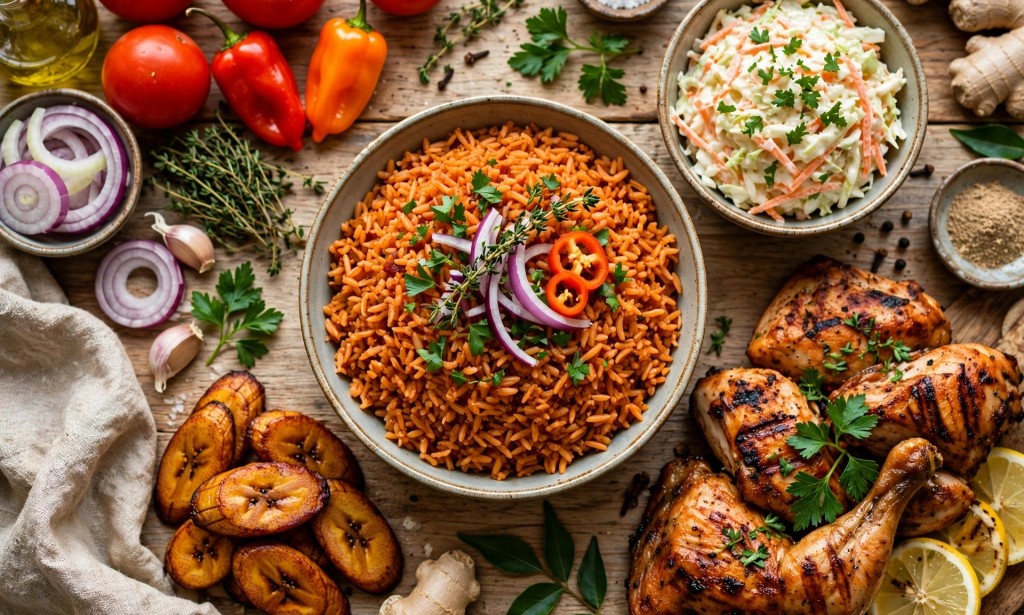 How To Cook Perfect Nigeria Party Jollof Rice With Chicken And Plantain