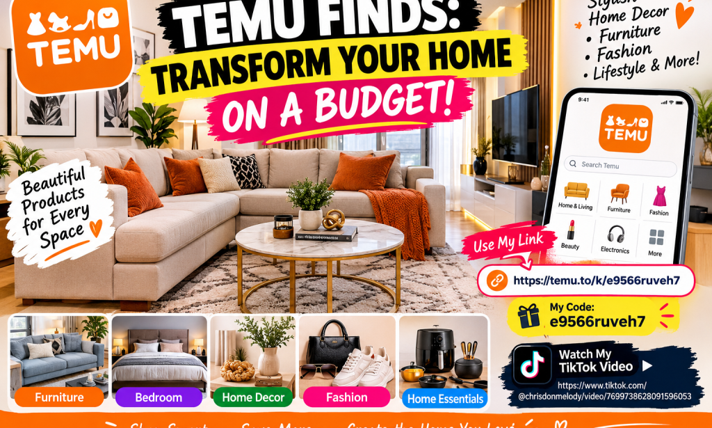 Transform Your Home on a Budget: Discover Amazing Finds on Temu
