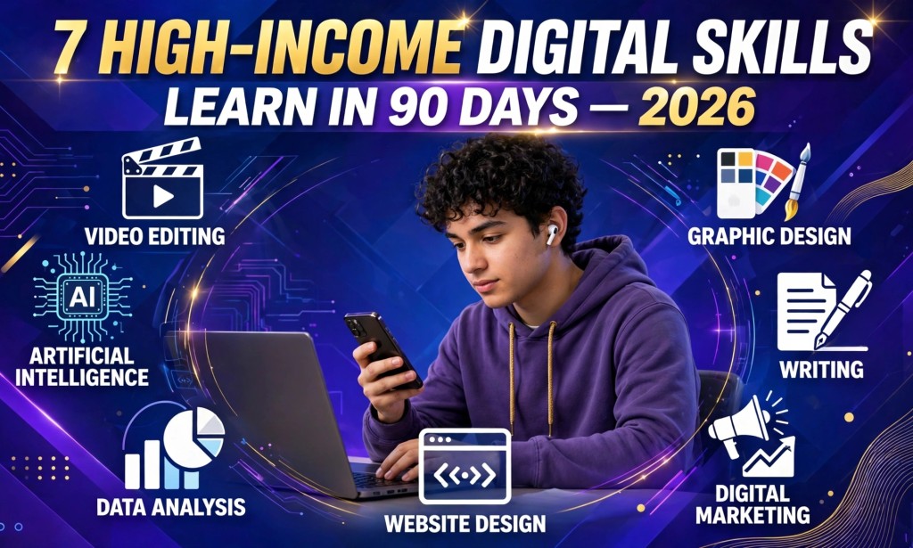 7 High-Income Digital Skills You Can Self-Learn In Under 90 Days In 2026