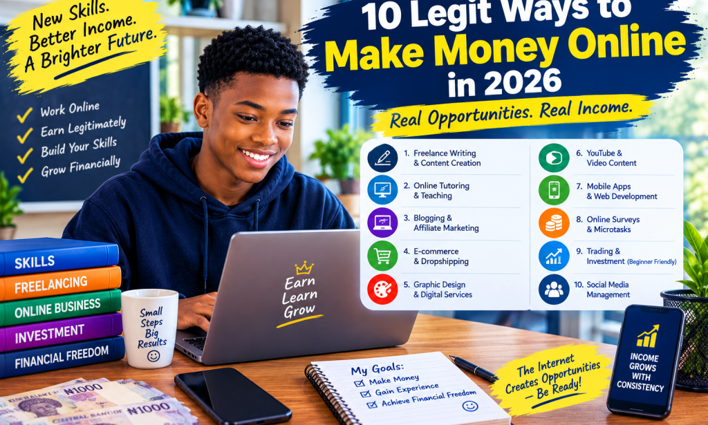 10 Legitimate Ways to Make Money Online in Nigeria in 2026 Without Falling for Scams