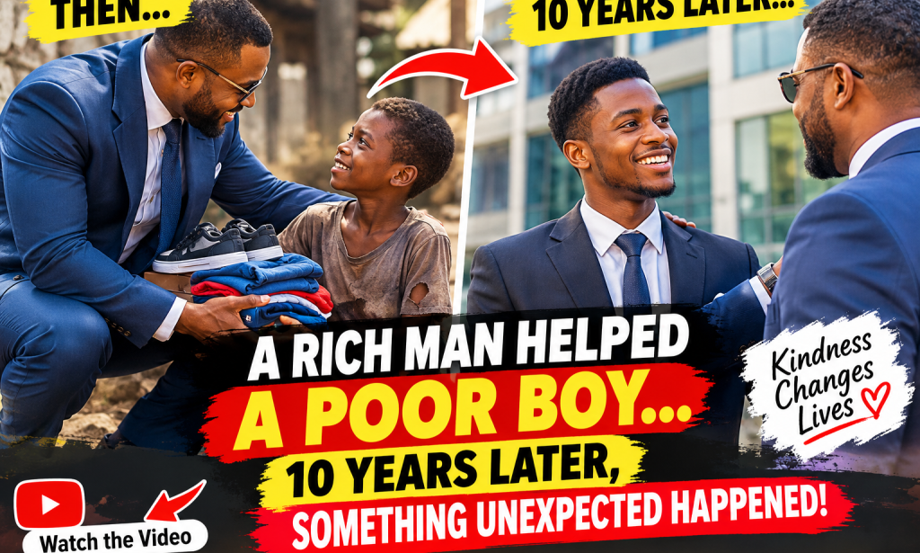 A Rich Man Helped a Poor Boy — 10 Years Later, Something Unexpected Happened